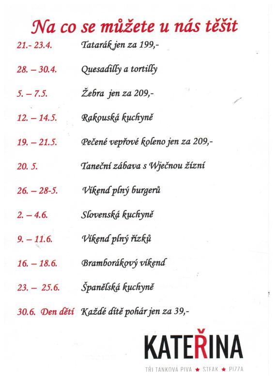 NA CO SE U NÁS MŮŽETE TĚŠIT!