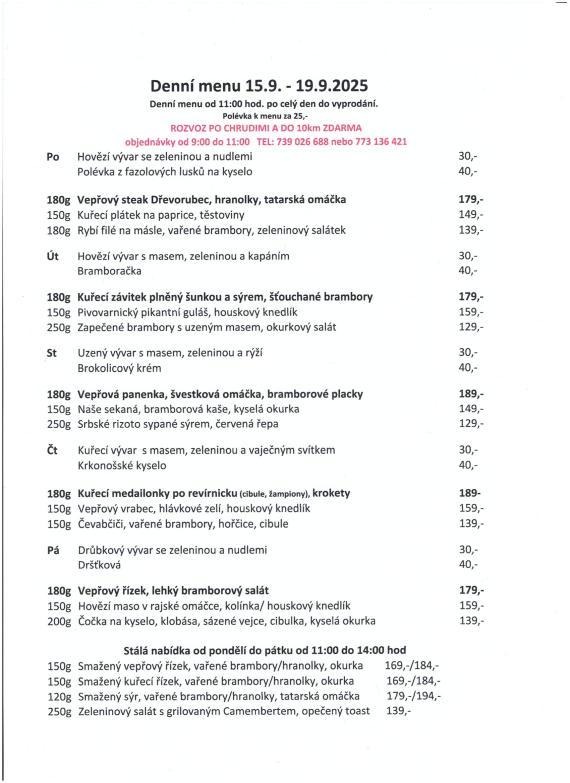MENU 15.-19.9.
