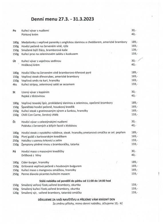 MENU 27.-31.3.