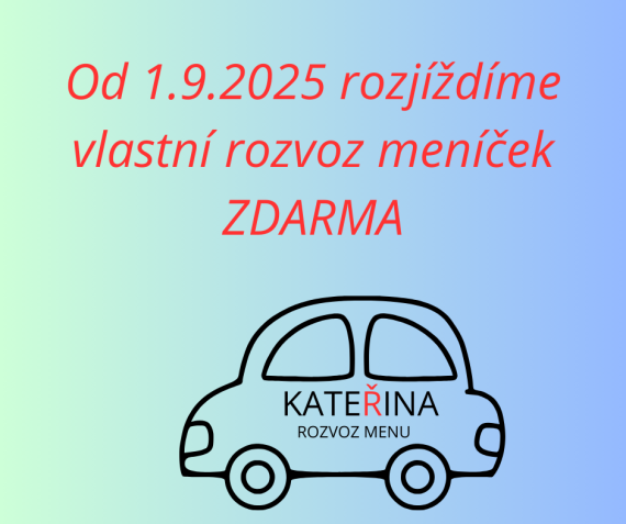 Vlastní rozvoz MENU 