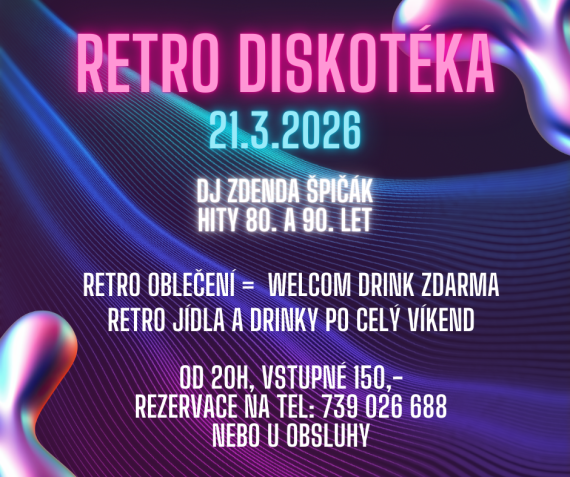 RETRO DISKOTÉKA V BŘEZNU