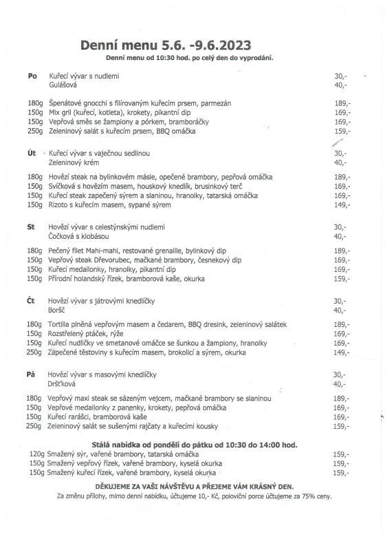 MENU 5.-9.6.